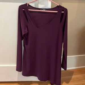 Stunning purple Sympli tunic with long sleeves & great details.